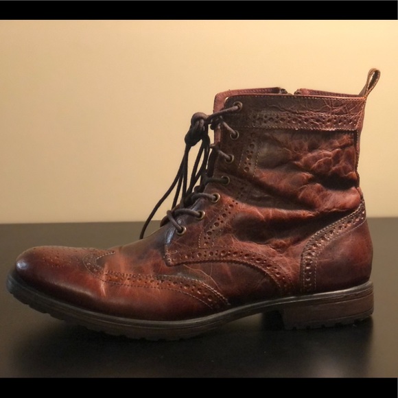 Aston Grey Collection Cable Boots, Genuine Leather Boots, Size 12 - Picture 3 of 8